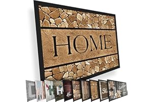 Valia Home Zerbini per ingresso esterno e interno – Tappetino antisporco antiscivolo, perfetto per porte d'ingresso. Resistente, pratico e ideale per mantenere la casa pulita. Misura: 40 x 60 cm