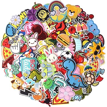 CRAFTYMELODY Böser Blick Aufnäher - 15 Stück Bestickte Applikationen