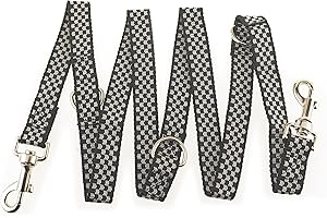 Maximum Pet Products Police style Chequered dog training lead 6ft Multiple colours 6ft/1.8m