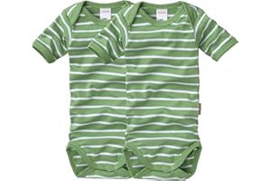wellyou – Kurzarmbody Baby & Kinder aus 100% Baumwolle – Babybody für Mädchen & Jungen – 2er Set Kurzarm gestreift in Größe 50-134 – Made in EU