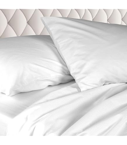 Completo Letto Matrimoniale Artemisia Laura Biagiotti Lenzuola Due Piazze Maxi 100% Puro Raso di Cotone con orlo a giorno 2 Federe + Sopra + Sotto Con Angoli (Bianco
