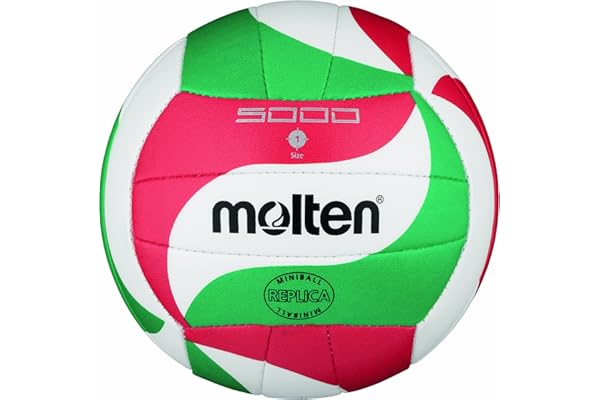 Molten V1M300 Mini balle de volleyball Blanc/Vert/rouge Ø 15 cm