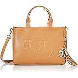 Trussardi Jeans Faith Shopper MD Tumbled Ecole, Sac à Main Femme, 23.5x15x32 centimeters (W x H x L)