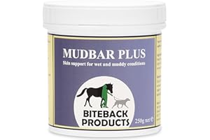 Biteback Products Mudbar Plus Horse Cream - Original Formula - Premium Antibacterial Silver Cream, Protects Horse Legs in Muddy & Wet Conditions, Antiseptic, Water Resistant Barrier - 250g
