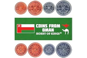 Hobby of Kings Set di 4 Monete dell'Oman: 5, 10, 25, 50 Baisa. 2015