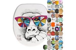 Sanilo Soft Close Toilet Seat, Wide Choice of New Toilet Seats, Stable Hinges, Easy to Mount (Stay Cool)