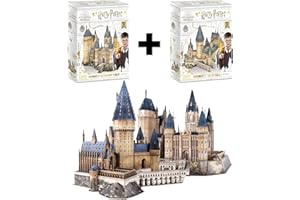 PARTY TOWN Harry Potter Puzzle 3D - Château De Poudlard XL 430 Pièces | Puzzle Harry Potter 3D | Puzzles 3D | Puzzle 3D Enfant Et Adulte | Cadeau Harry Potter | Objet Harry Potter