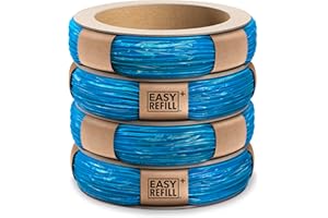 BABYBUNNY Ricariche compatibili con mangiapannolini Maialino Foppapedretti Angelcare e LitterLocker II - Ricarica con innovativo sistema Anti-Odore e Ridotto Impatto Ambientale - Made in Italy (4 Pezzi)