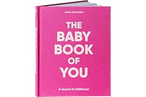 Colour Chronicles – The Baby Book of You | Memory Book to Capture 1st Year | Personalised – Space for Drawings & Photos | Unique Baby Gift for Girls & Boys | Hardback Memory Journal | 96 Pages - Pink