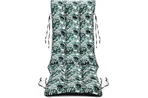 Superkissen24. Sun Lounger Cushion Seat Pad - 48x123 cm - Seat cover for Sunbeds, Garden Chairs, Loungers, Seatings - Outdoor/Indoor Relaxer Chair Pillow - Waterproof - Exotic