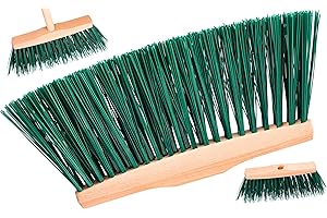 ToolSpace Balai d'extérieur/intérieur pour travaux Lourds, Balai de Rue 24 cm, de Jardin, de Sol, d'angle ménager pour terrasse, Garage, Pont supérieur, pour l'extérieur