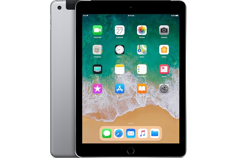 Apple iPad 9,7" Display Wi-Fi + Cellular 32GB - Space Grau (Generalüberholt)