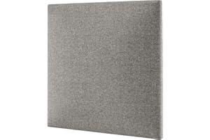‎MOLLIS HOMELIKE INTERIORS MOLLIS Polsterplatte, Rechteckiges & Dekoratives Wandpaneel, Geeignet als Bettkopfteil oder Aufprallschutz, Reduziert Schall & Verbessert Akustik, aus Schaumstoff, 30 x 30 cm, Grau