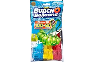 Zuru 1213 - Bunch o Balloons, 100 Wasserbomben in 60 Sekunden, selbst verschließend ohne Knoten, 3 Bündel mit je 35 Wasserbomben