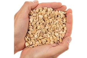 EASIHOLD Beautiful Decorative Garden Stones | 20kg Bag | Medium Sized Stones | Washed & Dried | Suitable for use as Decorative Stones or with Resin Binder (Rosa Valencia/Pink Marble 6-10mm)