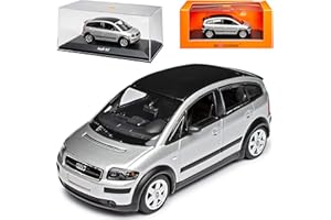 MAXICHAMPS A*U*D*I A2 8Z Silber 1999-2005 1/43 Minichamps Modell Auto Kompatibel mit Audi