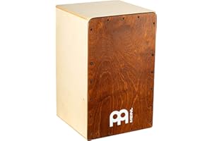 Meinl Percussion Snarecraft Cajon Instrument – Grand Cajon avec 2 Cordes pour le timbre – Surface de jeu en Bouleau Almond (SC100AB)