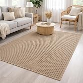 Avanos Modern Kahve Hasır Dokuma J&uuml;t Sisal Kilim Yıkanabilir Balkon Bah&ccedil;e Mutfak Halı 8042A