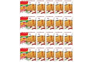 SARAS FLAVOURS OF ASIA Mi Goreng Stir-Fry Noodles - Original Flavor, 80g (Pack of 20) | Authentic Indonesian Instant Noodles | Versatile Meal Option | Ready in 3 Minutes