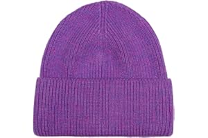 styleBREAKER Berretto a Maglia Unisex con Motivo a Coste e Tesa Larga, Berretto a Maglia fine a Doppia Maglia, Berretto a Maglia 04024190