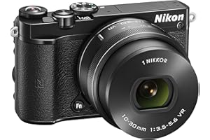 Nikon 1 J5 Systemkamera (20 Megapixel, 7,5 cm (3 Zoll) Display, 4K-Videoaufzeichnung, Funktionswählrad, Einstellrad, Funktionstaste, WiFi, NFC, USB, HDMI) Kit inkl. 10-30 mm PD-Zoom Objektiv schwarz