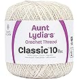 C&C Aunt Lydia's Classic Crochet Sz10 AntiqueWhite