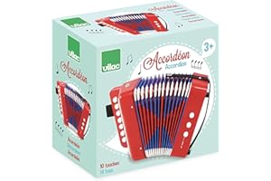 Vilac 8300 Piano & Keyboard, Accordion-Red, 3 Years+
