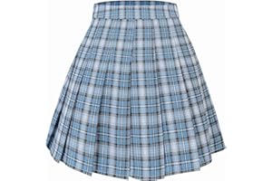 Hoerev Femmes Filles Évasé Casual Mini École Tennis Patineur Casual Jupe De Danse avec Deux Poches Latérales Et Short Intérieur