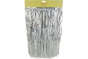 Christmas Concepts® Lametta Brillante - Decoraciones para árboles de Navidad (Plata)