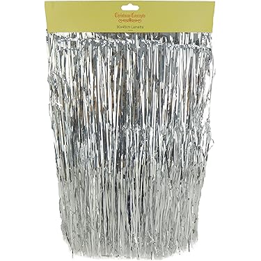 6000 Stränge Weihnachtsbaum Lametta Silber - 50cm Glitzer-Deko Für Weihnachten & Partys