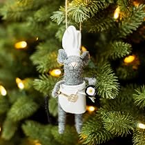 Sass & Belle Felt Hanging Christmas Tree Decoration Set Of 3 London Bus Tax Postbox