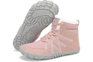 Mishansha Buty na boso, zimowe, z ciepłą podszewką, buty zimowe dla kobiet i mężczyzn, rozm. 36-48 EU