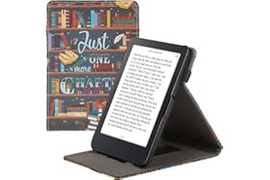 kwmobile Étui Compatible avec Kobo Clara 2E Coque - Étui à Rabat magnétique Tablette eReader Similicuir avec Sangle - Multicolore