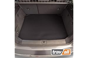 Travall CargoMat Liner compatible with Audi A3 Sportback (2012-2020) S3 Sportback (2013-2020) TBM1103 - All-Weather Black Rubber Boot Mat Liner