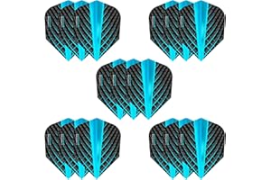 Harrows Quantum Lot de 5 ailettes de fléchettes (15 ailettes au total) I 100 microns Extra solides Fabriqué au Royaume-Uni Accessoires de fléchettes professionnels