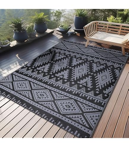 SANAT Outdoor tapijt, weerbestendig, tapijt voor binnen en buiten