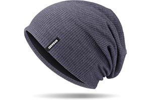 HASAGEI Czapka męska damska, czapka beanie, przejściowa, miękka, cienka czapka, lekka, modna czapka z dżerseju, czapka beanie, uniseks, czapka z chemii, idealna na wszystkie pory roku