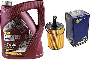 DIEDERICHS Filter Set Inspektionspaket 5 Liter MANNOL Motoröl Energy Premium 5W-30 API SN/CF SCT Germany Ölfilter