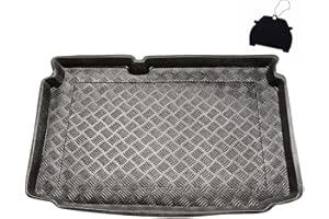 M MOTOS Tappeti in PE per bagagliaio adatto per Volkswagen Polo V 2009-2017 Migliorate il vostro comfort di viaggio con il resistente tappetino per auto - tappetino per bagagliaio per tutte le stagion