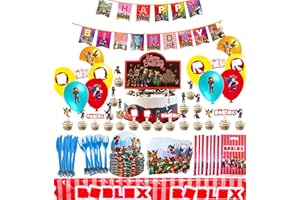BJPERFMS Roblox Geburtstag Deko, 102pcs Roblox Geburtstag Partygeschirr Set, inklusive Banner Tischdecke Tellern Tassen Servietten Ballons, Roblox Geburtstagsdekoration für Kinder für 10 Gäste