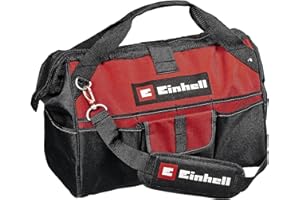 Original Einhell Tasche Bag 45/29 (für Werkzeuge & Zubehör, langlebig mit verstärktem Boden, Tragegurt, Tragegriff, verschiedene Taschen und Fächer)