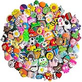 Shoe Charms for Clogs Assorted Random PVC Cartoon Shoe Decorations Accessories for Sandals Christmas Party Birthday Gifts