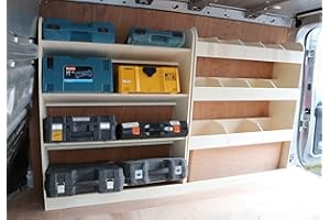 Renault Van Racking to fit a Trafic SWB 2015+ Toolbox Storage & Organiser Double Shelving Units