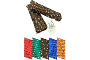 ‎GREEN HOME Green Home Seil 8 mm 40 m (2 x 20 m) - 2 Stück-Set - Polypropylenseil PP, Festmacherleine, Allzweckseil, Strick, Gartenseil, Outdoor - Bruchlast: 700kg, 40m x 8mm 2er Set (2X 20 m) braun-gelb