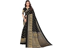 IMTRA FASHION Indischer Ethnischer Saree Kunst Sari Für Damen Mit Seidendruck Und Blusenteil