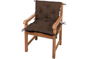 Gutekissen® Coussins de Banc, Coussins de Jardin, Coussins piqués, Coussins Doubles, Sièges, Coussins de Banc, Balançoire de Jardin, Meubles de Jardin Law (50cmx50cmx50cm, Marron)