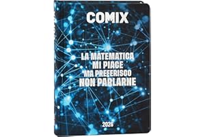 COMIX Online Exclusive - Diario Giornaliero 16 Mesi, Diario Scuola 2025-2026, con Copertina Rigida, Ideale per la Scuola Media e Superiore, 13x17.8h cm, Blu