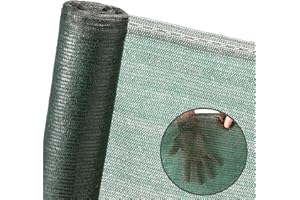 PRO-TEC GARDEN PRODUCTS Garden screen netting greenhouse sun shade windbreak netting privacy fence screening scaffold debris net protection screen for fruit vegetables green 2m x 10m