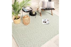 ‎FRAAI | HOME & LIVING FRAAI In- & Outdoor Teppich - Summer Retro Mint 80x150cm - Wetterfest - Polypropylen - Flachgewebe - Balkon, Garten/Terrasse - Terrasse - Rug