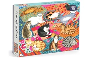 GALISON BOOKS Lounging Cats Puzzle: 1000 Pieces